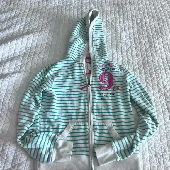 Lot of TWO girls size 10/12 hoodies Justice Active H&M L.O.G.G. zip-up jacket - Picture 3 of 8